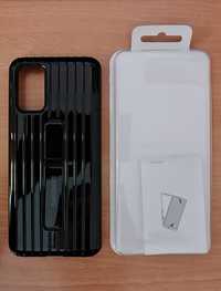 S20+ Samsung Protective Standing Cover neagră