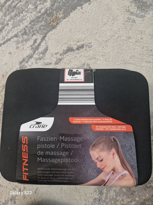 Pistol de masaj fascial "GOOD" cu 20 viteze și 9 capete (inclusiv răci