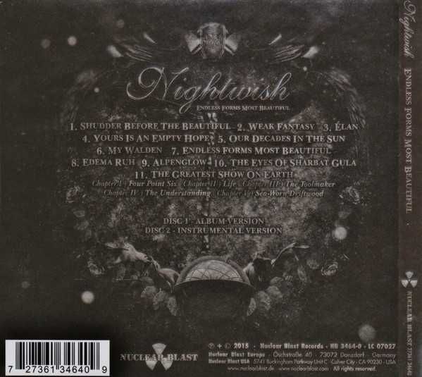 2xCD Nightwish - Endless Forms Most Beautiful 2015 Ltd Ed, Digibook