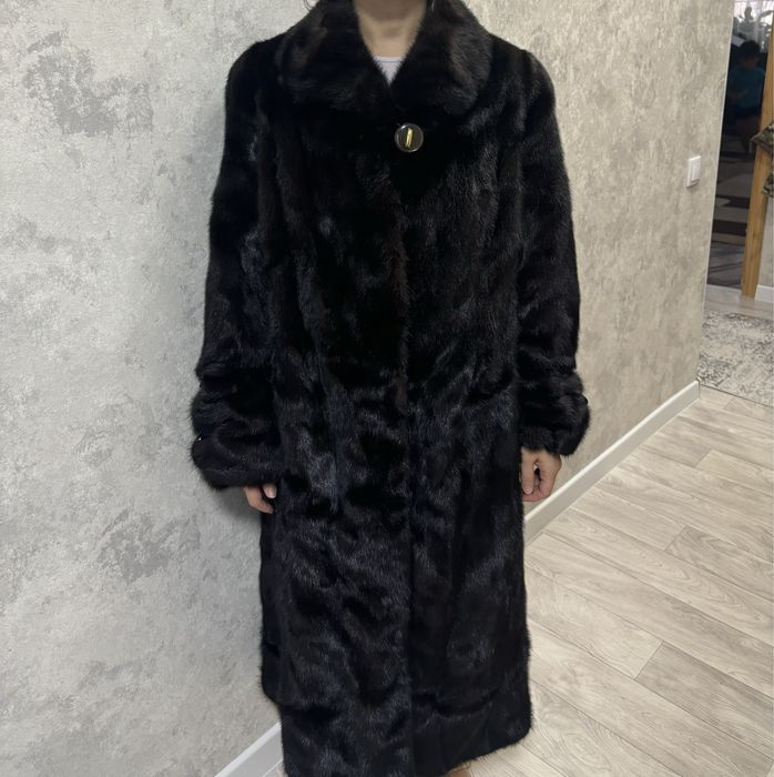 Женская натуральная  норковая Шуба удлиненная