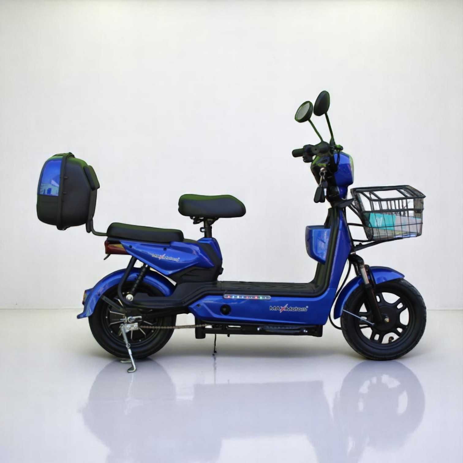 Електрически скутер с педали MaxMotors EBZ 14 500W/48V/12Ah - BLUE