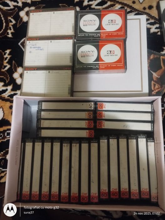 Lot casete Sony C60 low noise