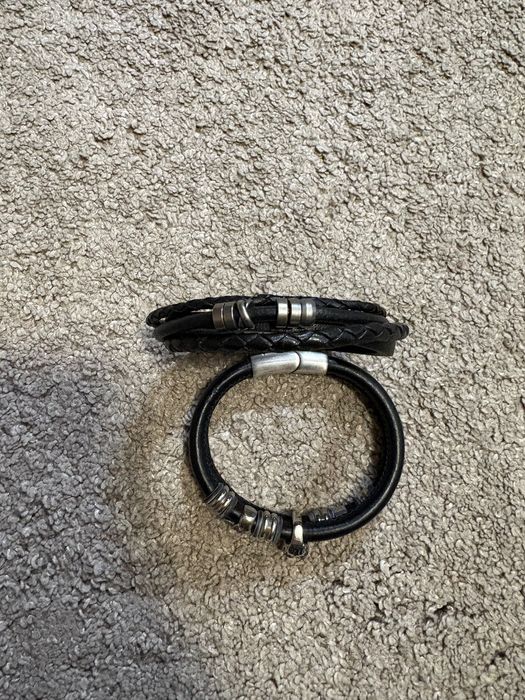 Мъжка кожена гривна Fossil