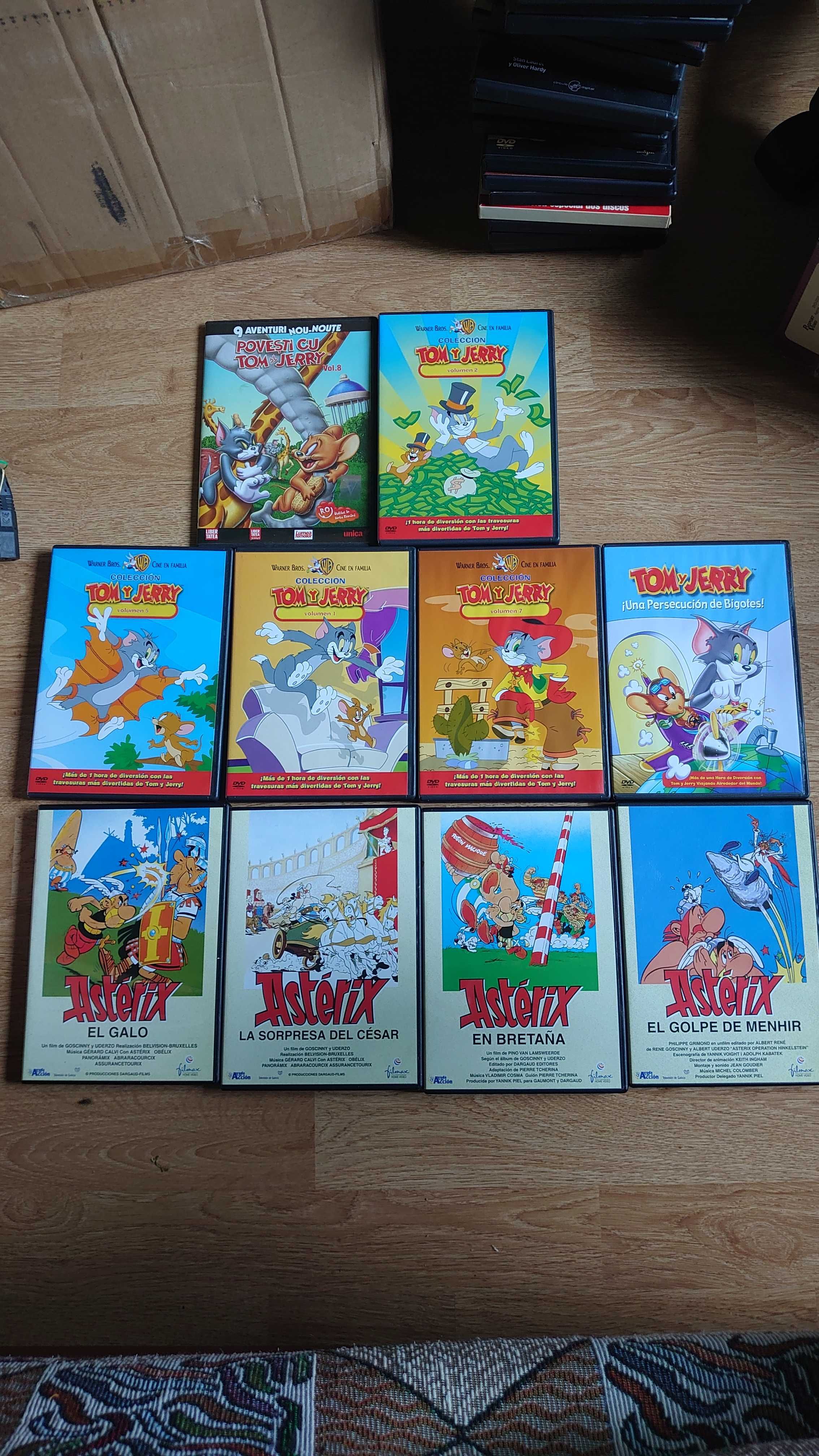 DVD-uri cu Tom si Jerry și Asterix Originale