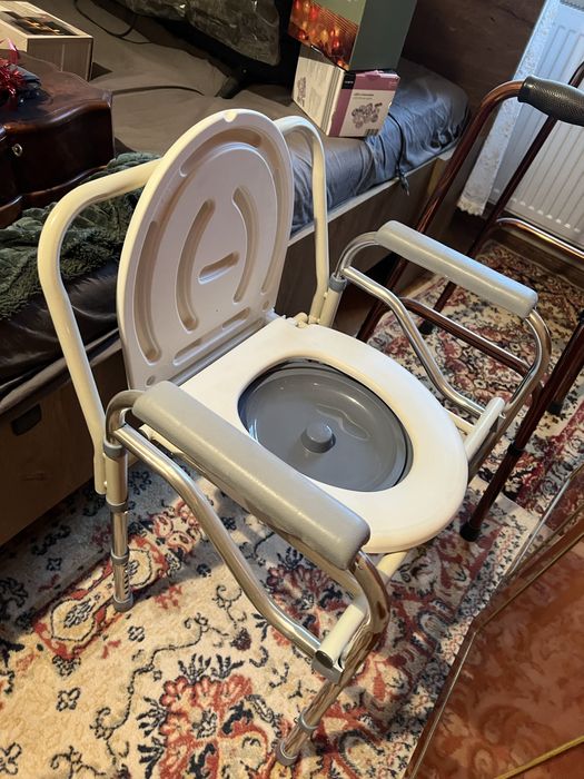 Cadru suport Baston metalic si WC varstnici