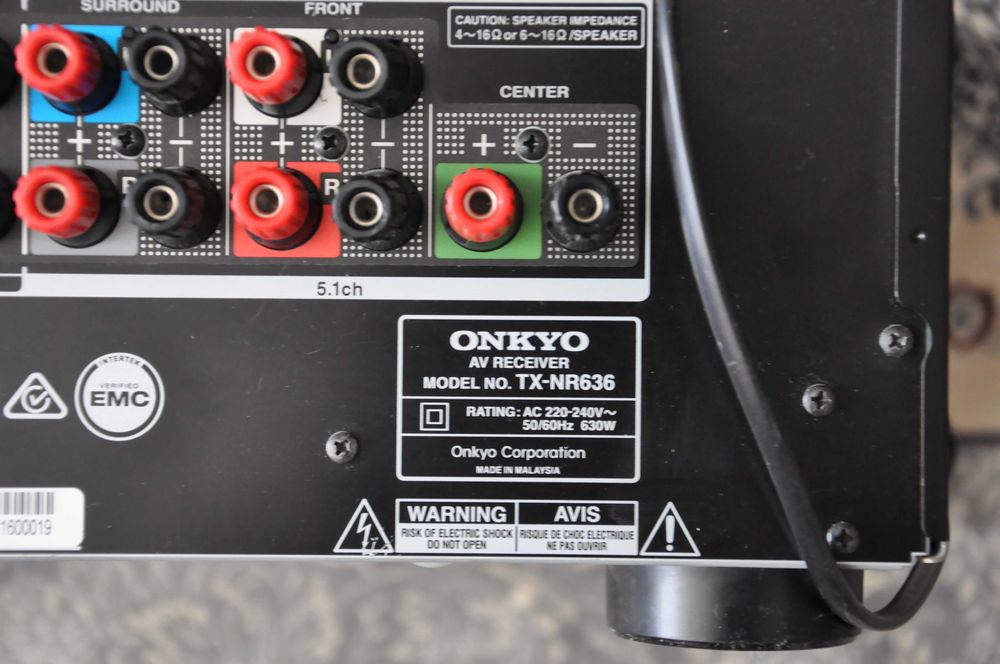 receiver Dolby atmos Onkyo tx-nr636 semi defect