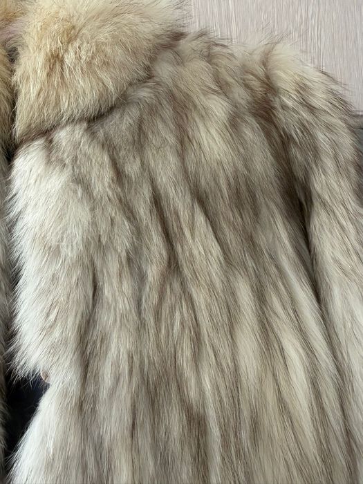 Палто от сива лисица