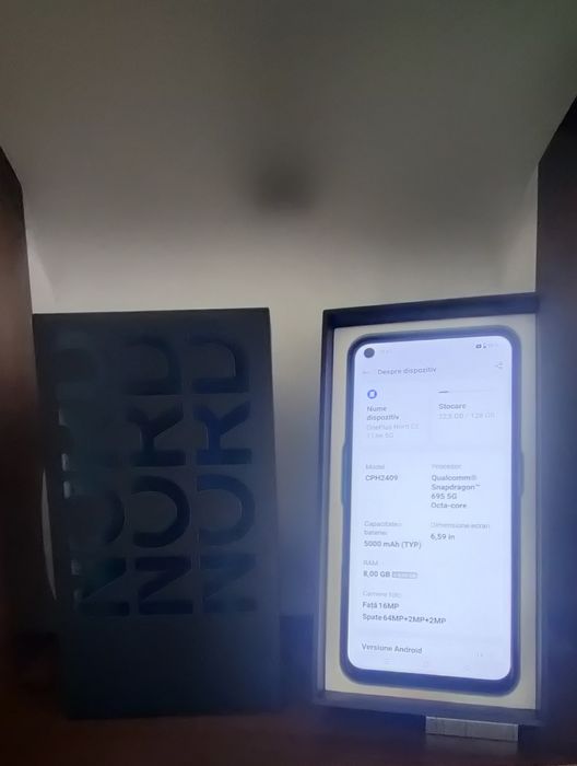 ONEPLUS NORD 2, 8+4GB RAM cu 128 GB memorie