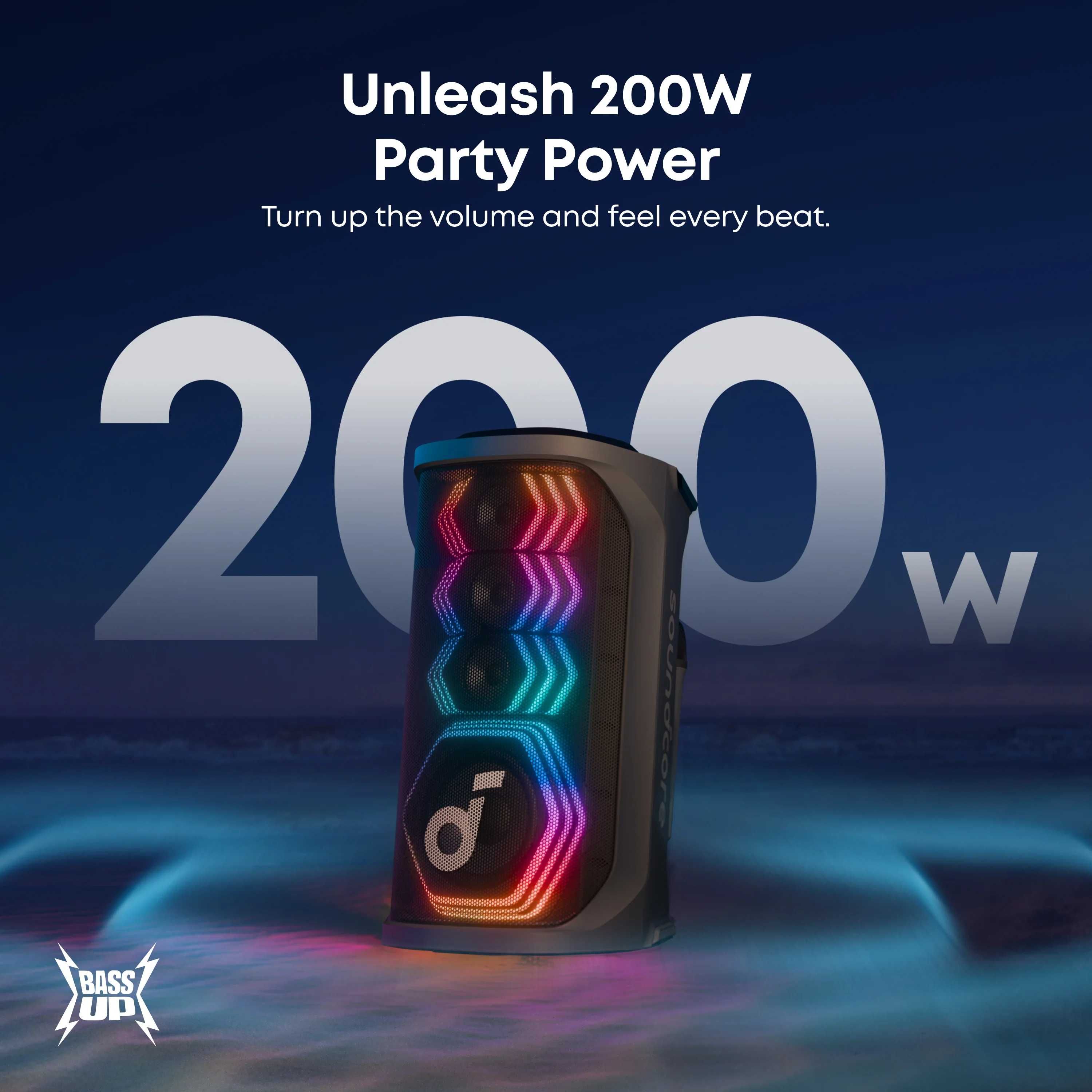 Soundcore Rave 3S 200w — мощная акустика с караоке. Есть доставка
