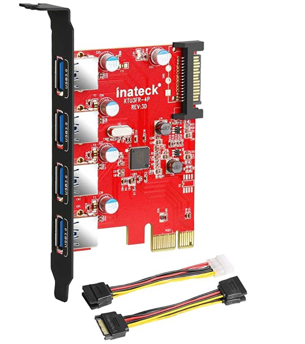 Placa Extensie PCI-E la 4 porturi usb 3.0 pentru minat Inateck