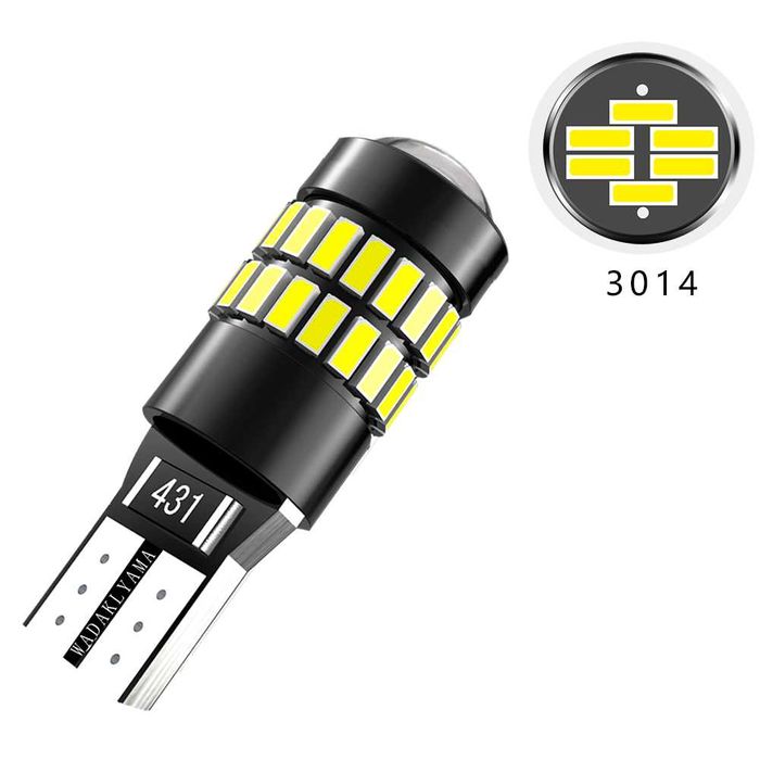 2БР. Комплект T10 LED крушки за габарити , интериор , врати , багажник