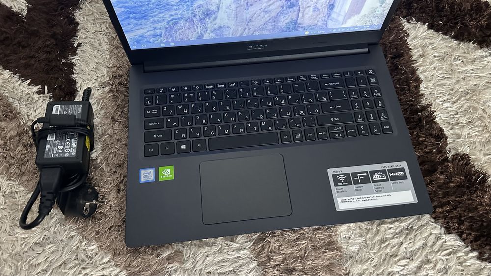 Ноутбук Acer Core i3 8th, 16GB, SSD 256GB, HDD 1TB, Nvidia Geforce