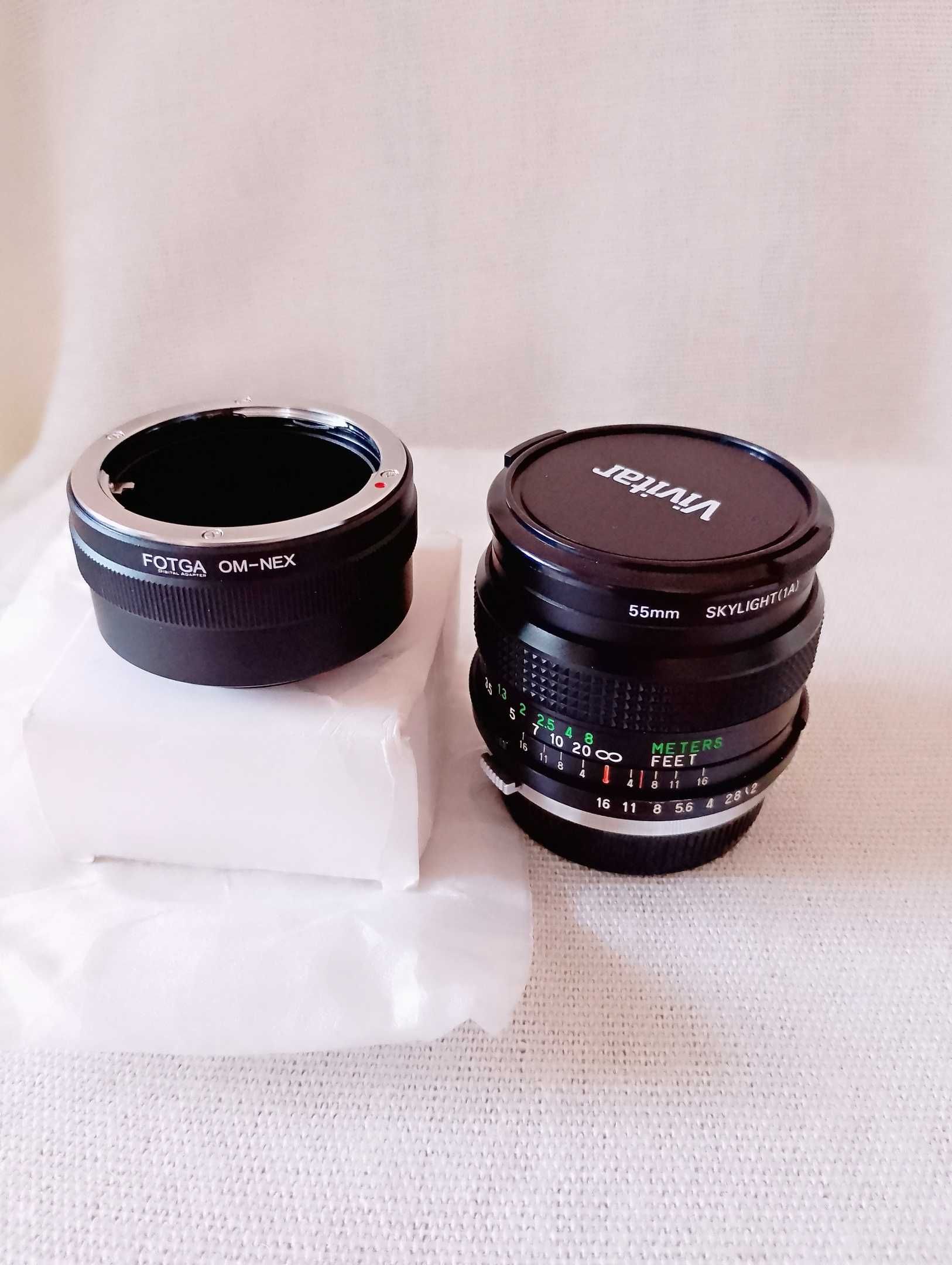 Vivitar /Kiron/ 28f2 -OM mount + OM - Sony E adapter