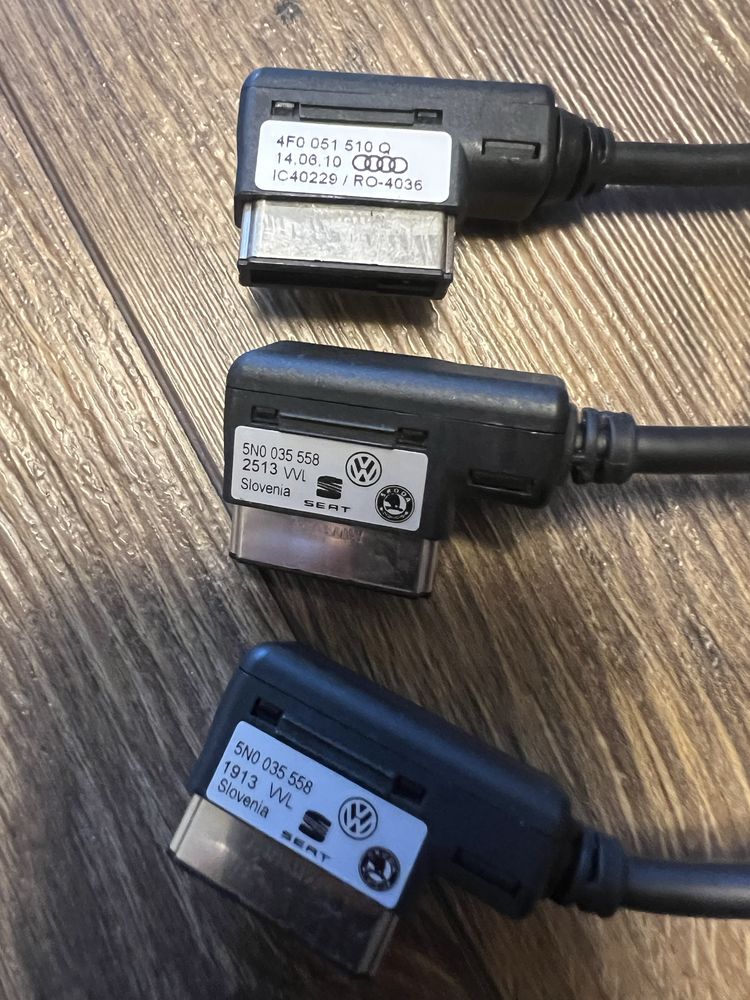 Cablu adaptor audio AMI MMI la usb - vw / audi / skoda - original ‼️