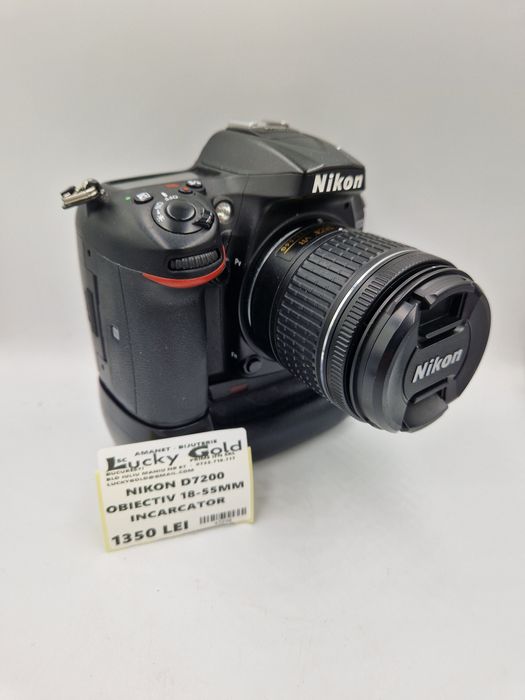 Nikon D7200 Obiectiv 18-55 mm cu încărcător GARANTIE #43290