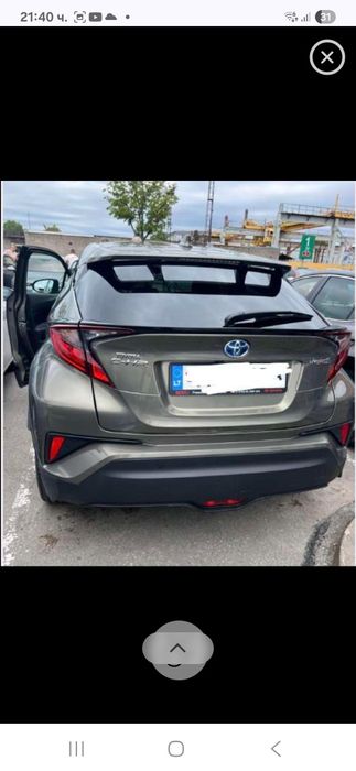 Toyota C-HR на части седалки
