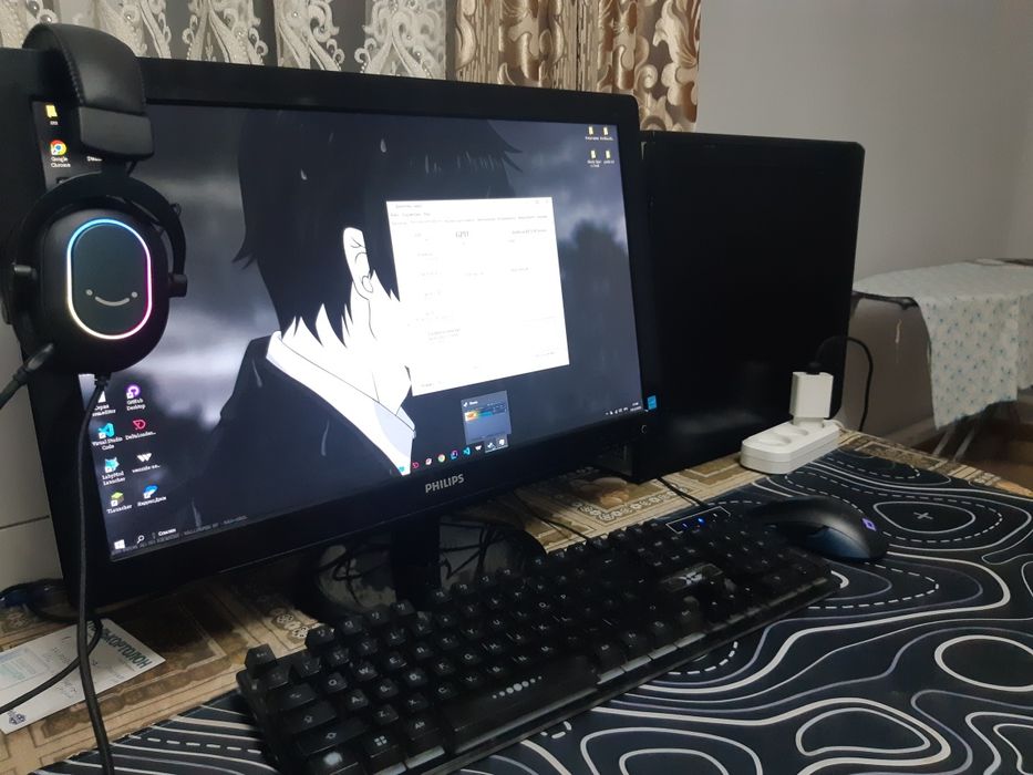 Игровой компьютер с монитором
Характеристики 
I5 
Видеокарта rx570 4gb