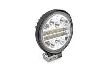Proiector auto LED Amio 12-24V, cu 26 LED 3030, rotund 110mm, 1 buc.