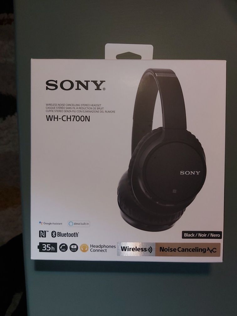 Căști wireless cu anulare digitală a zgomotului SONY WH-CH700N