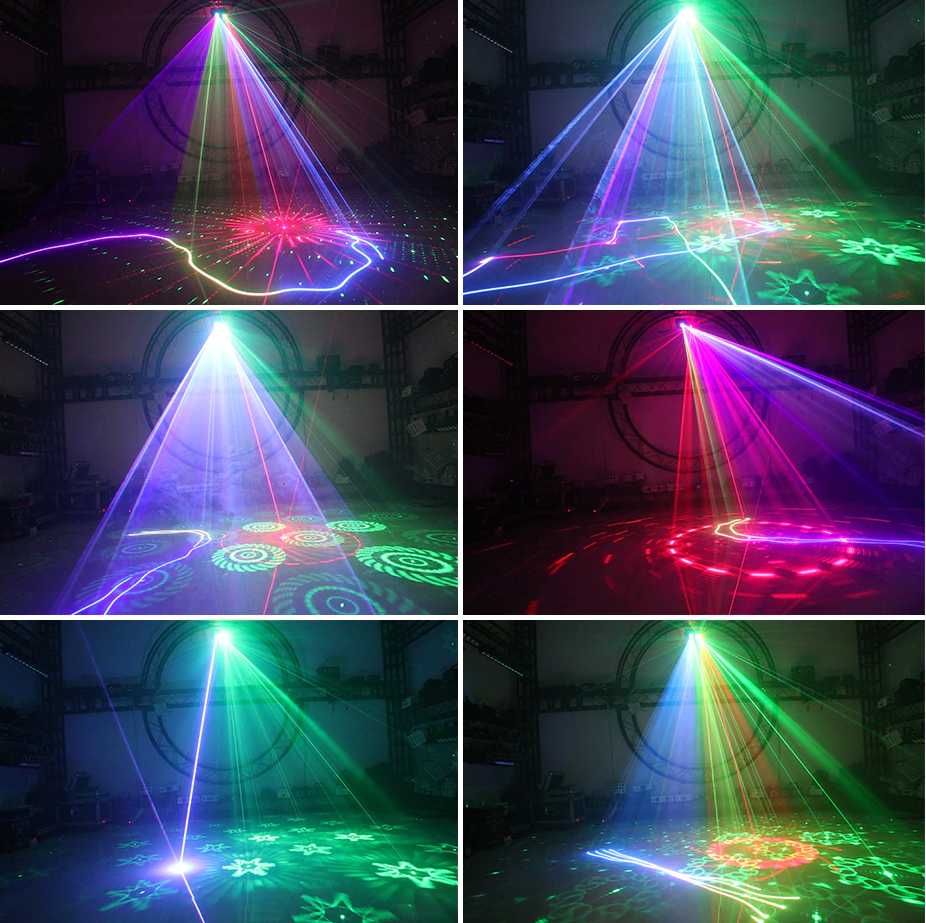Laser ALIEN 800mw RGB Gobo Beam  Efecte Lumini DJ  Noi SIGILATE
