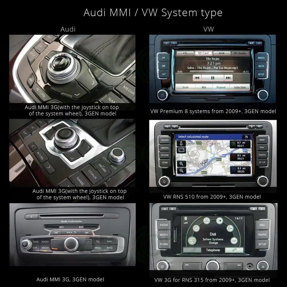 Modul Bluetooh Audi Volkswagen Seat Skoda MMI 3G  AMI MDI