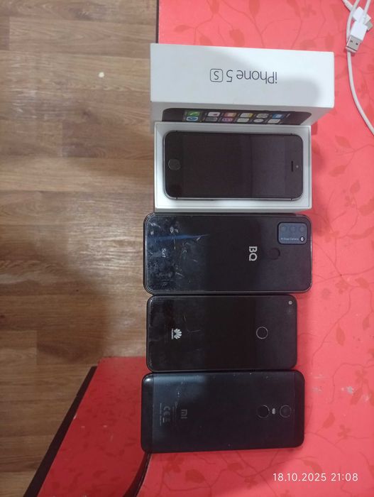 Продам телефоны,айфон 5s,Mi redmi 5+, Huawei p8 lite,BQ-6631G