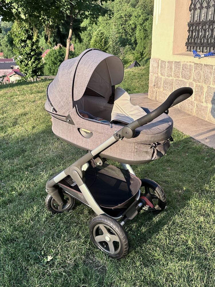 Stokke Trailz cu landou si cauciucuri noi