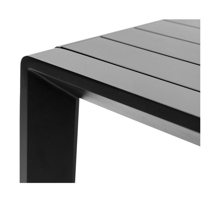 Masa terasa gradina din aluminiu 155 x 92 x 75 cm gri antracit curte