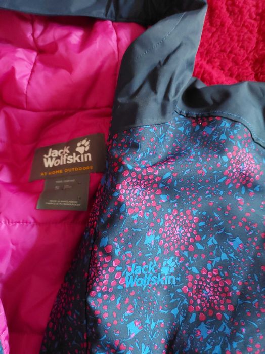 Geaca copii impermeabila Jack Wolfskin marime 176