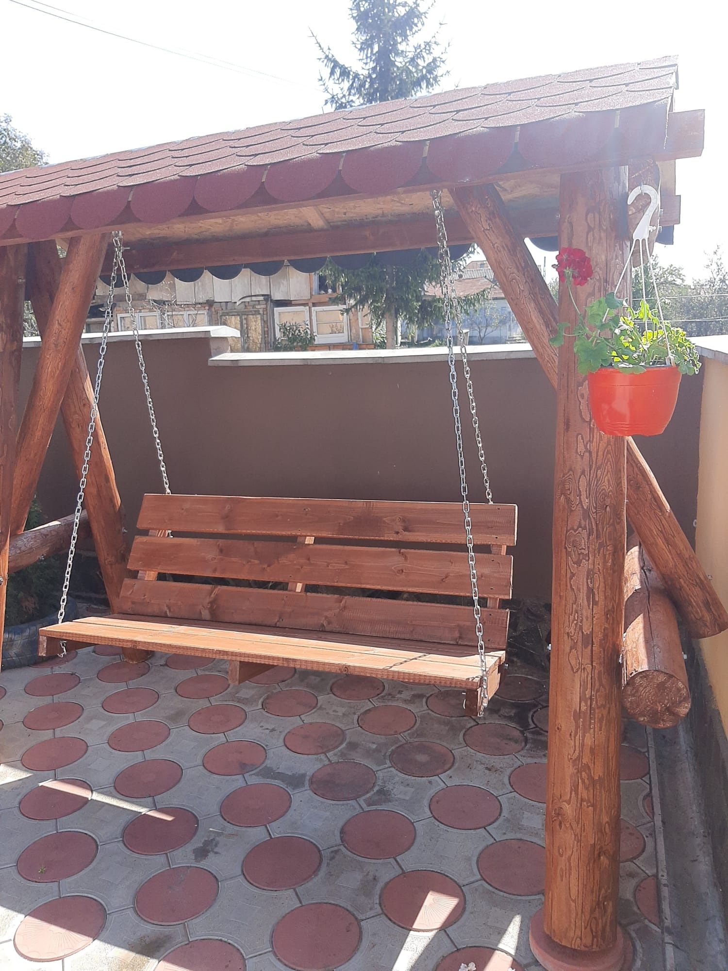 Leagan  balansoar gradina lemn, rustic