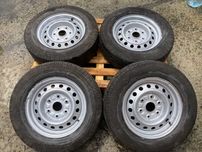 15 джанти 6х139,7 Toyota Hiace 5,5j гуми 195/70/15 BARUM 2016г 7мм