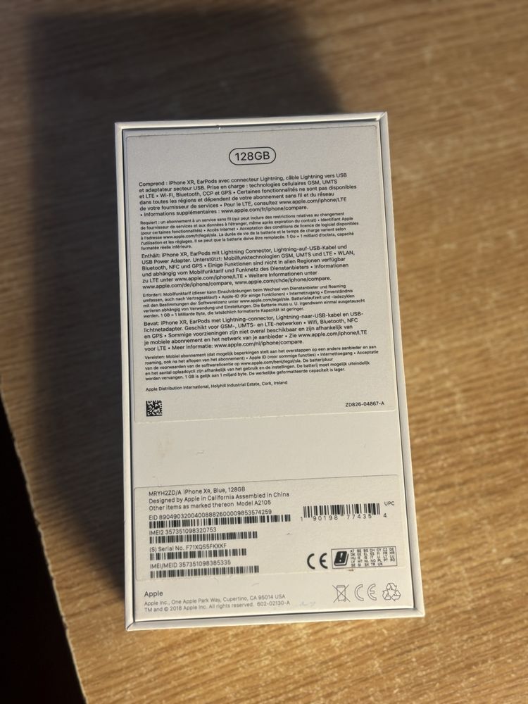 Vând urgent Iphone XR 128GB albastru 87% stare baterie