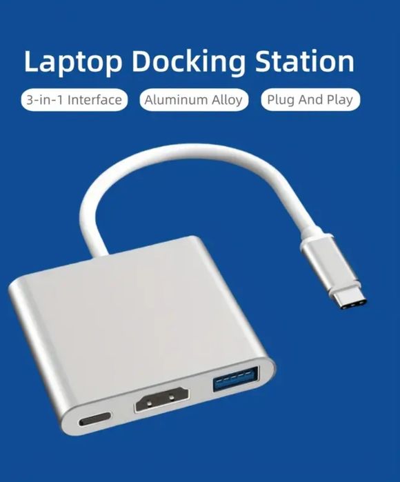 3in1 HDMI Tip C Adaptor Macbook Laptop Telefon etc