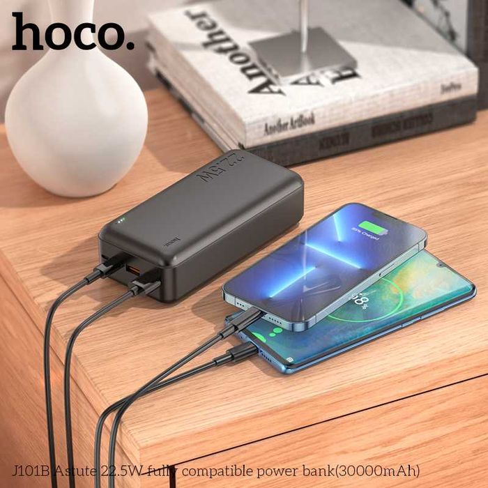 Hoco J101B Astute Power Bank 30000mAh Fast Charging 22.5W+PD20W QC3.0