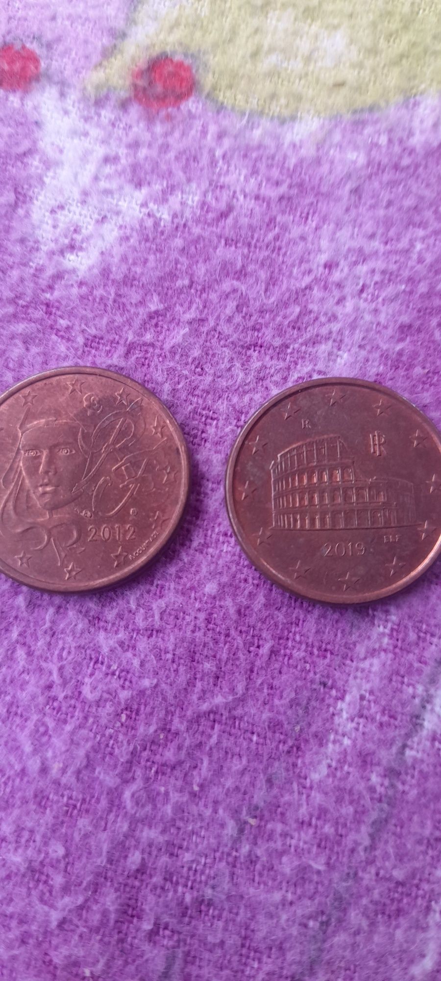 Monede 5 euro cenți