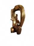 „Compoziție” statuie bronz turnat compus din două piese