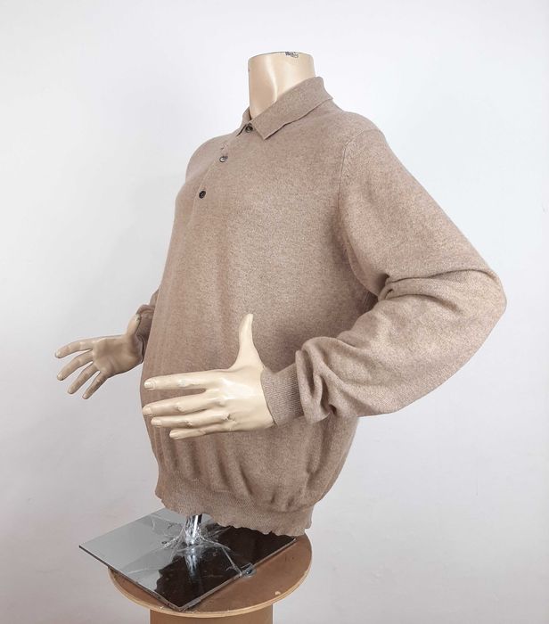 Lodenfrey Polo Sweater - Мъжки пуловер от 100% кашмир размер XL