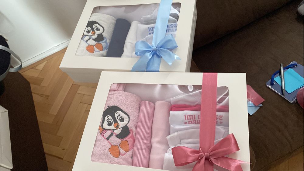 Cutie cadou pentru bebeluși - Starter Pack complet