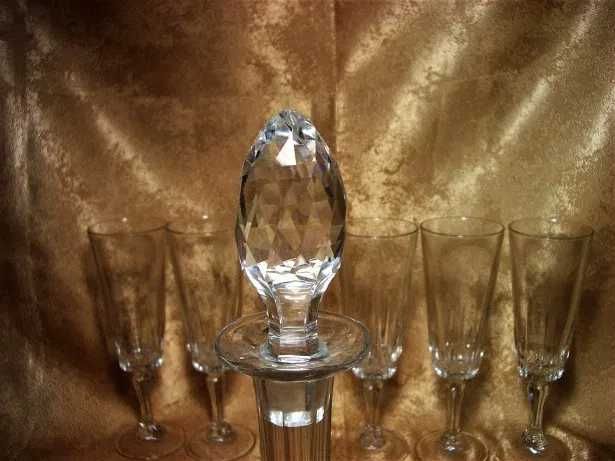 Set lichior cristal Bohemia, vintage, cadou