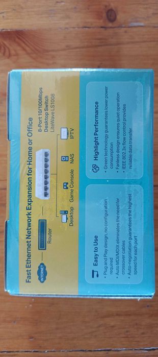TP-LINK LS1008 V1.0. 8-портовый свитч, хаб, коммутатор