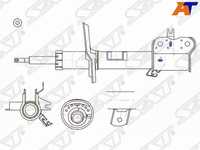 Стойка передняя Nissan Qashqai