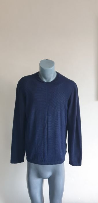Armani Collezioni Cotton Knit / M / L НОВО ОРИГИНАЛ Мъж Блуза Пуловер