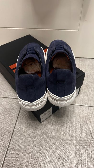 Zegna Triple stich Велур 43(28см) ОРИГИНАЛНИ