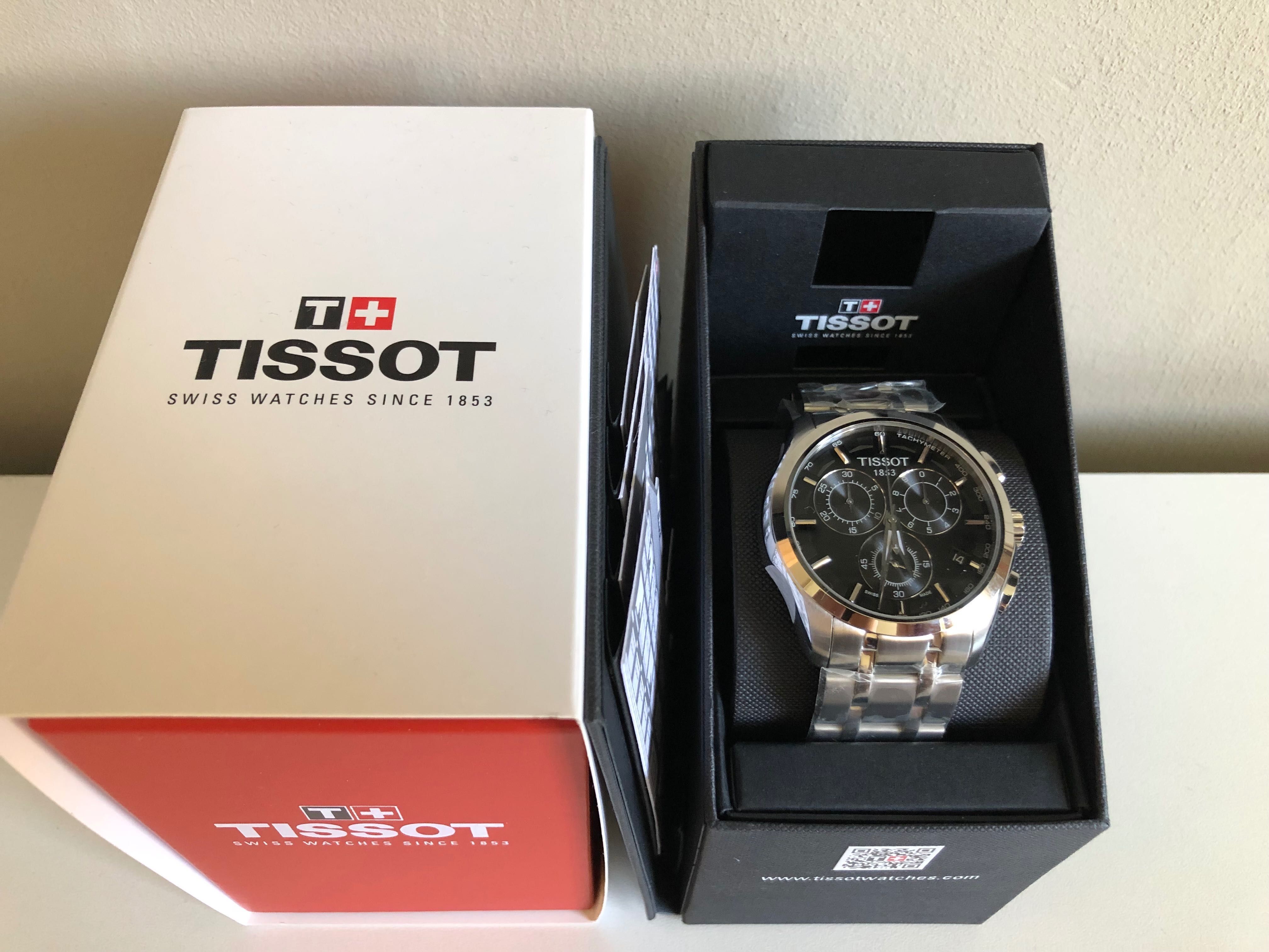 Ceas Tissot Couturier Chronograph, Bratara Metalica, Ceas Original