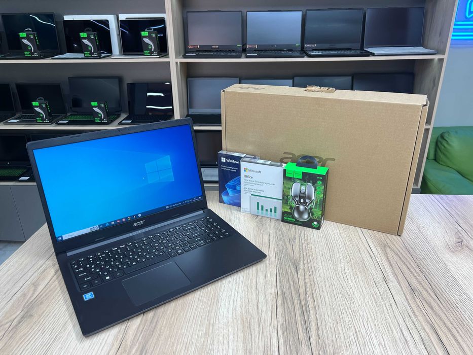 Ноутбук для офиса Acer Aspire 3 /Pentium N5000/4GB/256GB SSD/UHD