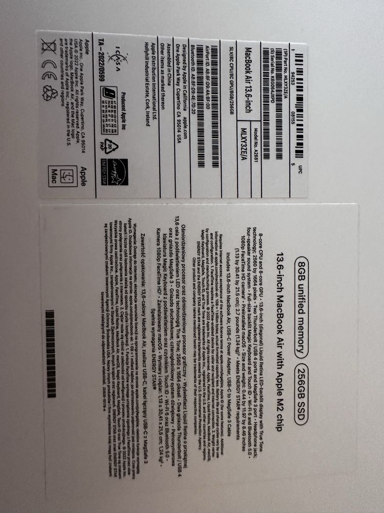 Macbook Air apple M2