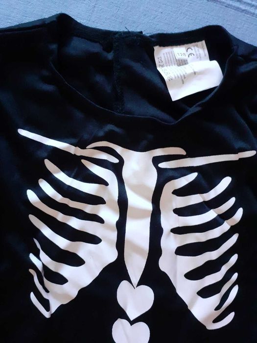 Нов Костюм  Скелет - размер 128 см за Хелоуин и не само