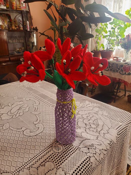 Flori uimitoare crosetate