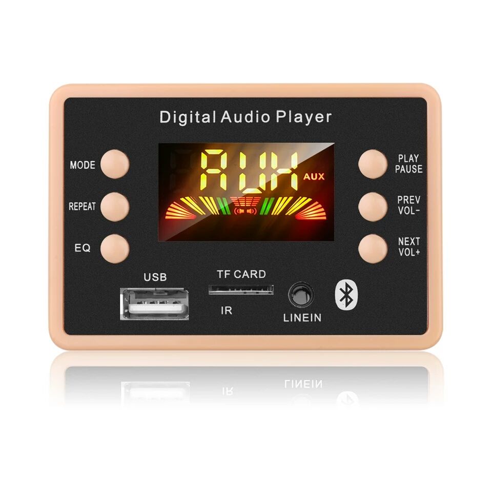 KEBIDU Авто AUDIO PLAYER модул за вграждане 12V Bluetooth 5.0FM/TF/MP3