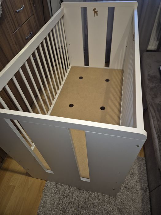 Patut bebe 120x60 cu saltea fibra de cocos